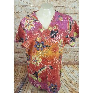 Cesar's Medical Dental Scrub Top Women No Tag